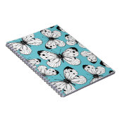 キャベツ蝶のパターン ノートブック (右側)