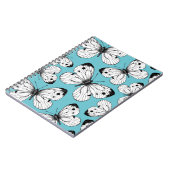 キャベツ蝶のパターン ノートブック (左側)