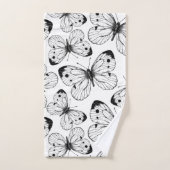 キャベツ蝶のパターン バスタオルセット (ハンドタオル)