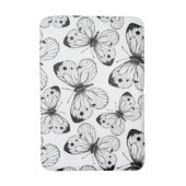 キャベツ蝶のパターン バスマット (正面縦)