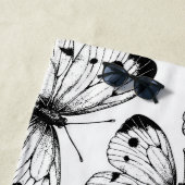 キャベツ蝶のパターン ビーチタオル (インサイチュ)