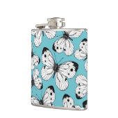 キャベツ蝶のパターン フラスク (左)