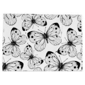 キャベツ蝶のパターン ラージペーパーバッグ (裏面)