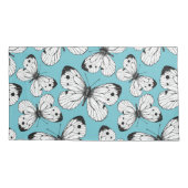 キャベツ蝶のパターン 枕カバー (裏面-左)