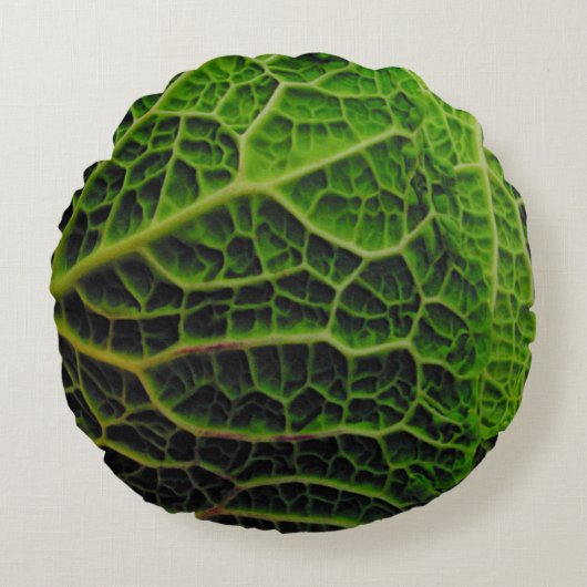 キャベツ装飾用クッション ラウンドクッション (正面)
