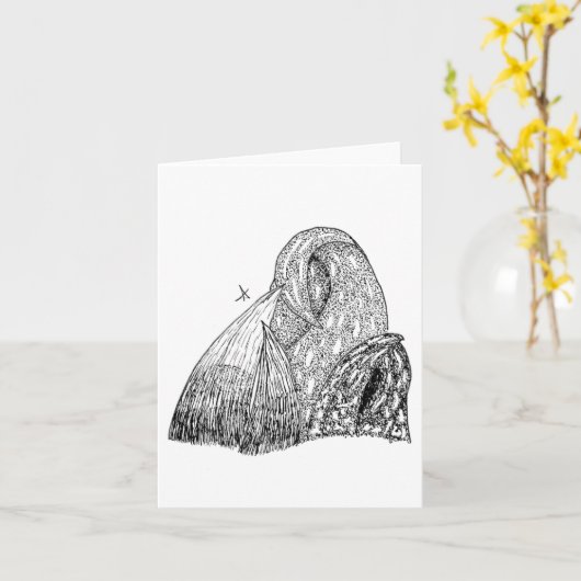 キャベツ カード (黄色い花)