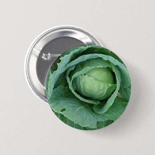 キャベツ 缶バッジ (正面&裏面)