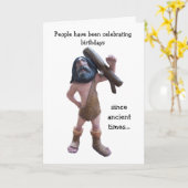 キャベユーモアのあるンパーソナライズされた50誕生日 カード (黄色い花)