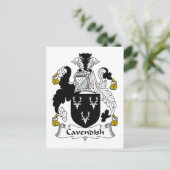 キャベンディッシュ家紋 ポストカード (スタンド正面)