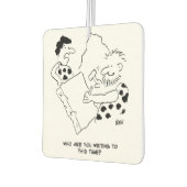 キャベ書マンの手紙の漫画 カーエアーフレッシュナー (左)