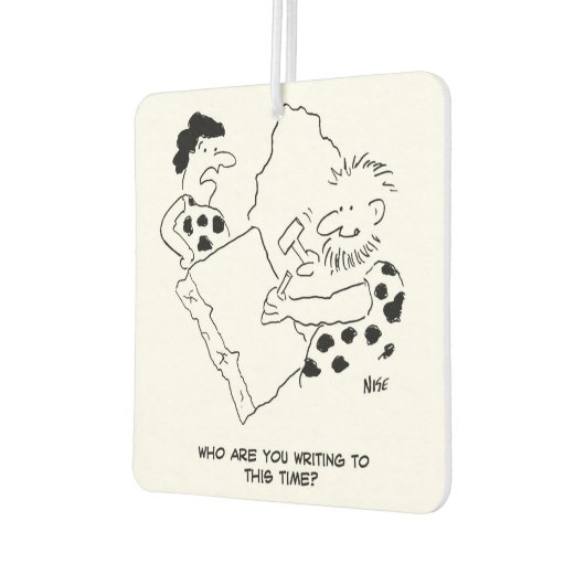 キャベ書マンの手紙の漫画 カーエアーフレッシュナー (左)