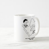 キャベ書マンの手紙の漫画 コーヒーマグカップ (正面右)