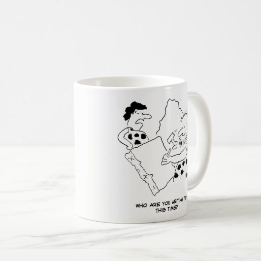 キャベ書マンの手紙の漫画 コーヒーマグカップ (正面右)