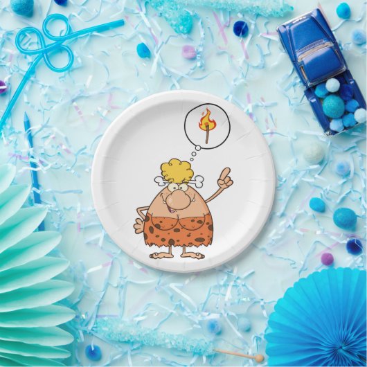 キャベ考えウーマンズファイアスティック ペーパープレート (パーティー)