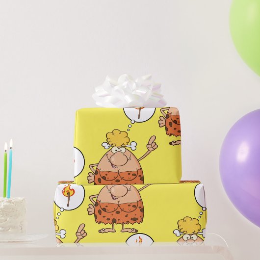 キャベ考えウーマンズファイアスティック ラッピングペーパー