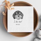 キャボドーパーソナライズされたド私もする 縁ありカクテルナプキン