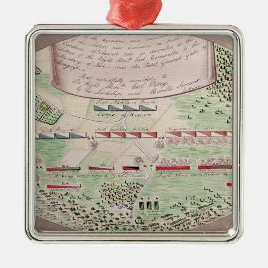 キャムデン1780年の戦い メタルオーナメント (正面)
