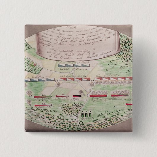 キャムデン1780年の戦い 缶バッジ (正面)