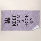 キャム保チェット工芸品に落ち着いたフック ビーチタオル (正面)