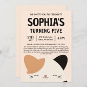 キャム・ザ・キャット スクイッシュマローパーティー 招待状 (正面/裏面)