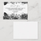 キャメリアの花と葬式サンキューカード ノートカード (正面/裏面)