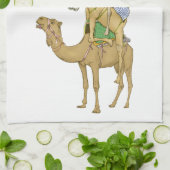 キャメルおもしろいトレックサファリ キッチンタオル (折り畳み)