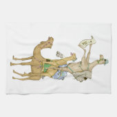 キャメルおもしろいトレックサファリ キッチンタオル (横)