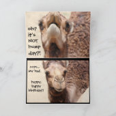 キャメルおもしろいハンプデイ誕生日カード2 カード (内部)
