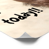 キャメルおもしろい「ハンプ・デイ」今日が何日か当ててみろ! ポスター (角)