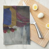 キャメルお洒落アートプリント/グラフィック キッチンタオル (四つ折り)