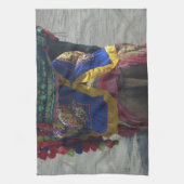 キャメルお洒落アートプリント/グラフィック キッチンタオル (縦)