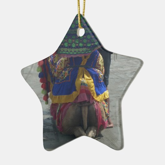 キャメルお洒落アートプリント/グラフィック セラミックオーナメント (左)