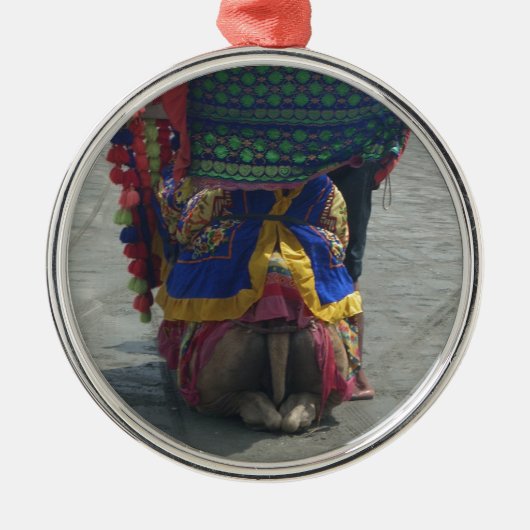 キャメルお洒落アートプリント/グラフィック メタルオーナメント (正面)