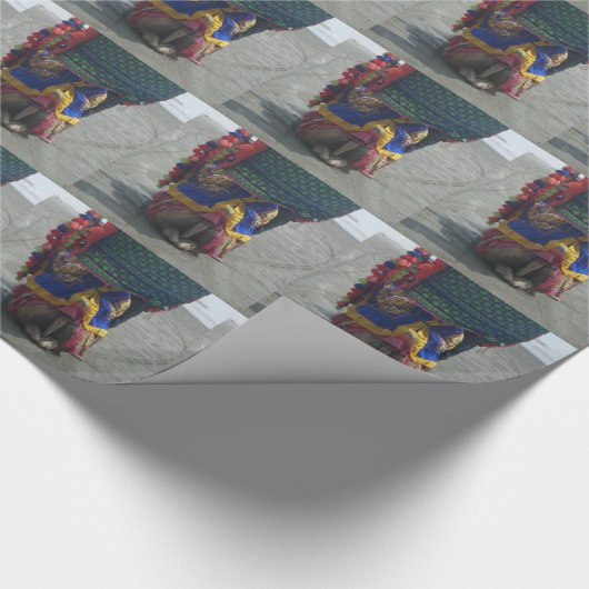 キャメルお洒落アートプリント/グラフィック ラッピングペーパー (角)