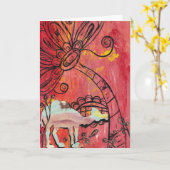 キャメルのグリーティングカード カード (黄色い花)