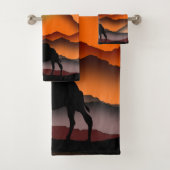 キャメルアットサンライズデザートバスタオルセット絵画-'s バスタオルセット (インサイチュ)