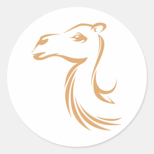 キャメルインスウィッシュスケッチスタイル ラウンドシール (正面)