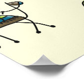 キャメルキャラバン装飾シームレスパターン ポスター (角)