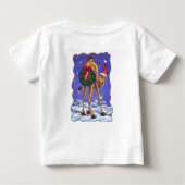 キャメルクリスマスベビーTシャツ ベビーTシャツ (裏面)