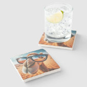 キャメルクールストーンコースター ストーンコースター (横)