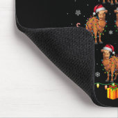 キャメルサンタハットクリスマスライツメンズウィメンズクリスマストTr マウスパッド (コーナー)