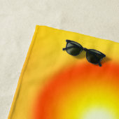 キャメルシルエットインデザートサンセットビーチタオル ビーチタオル (インサイチュ)