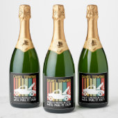 キャメルトーイングレトロアダルトユーモアことわざハロウィーン スパークリングワインラベル (ボトル)