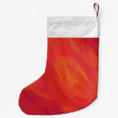 キャメルパーソナライズされたハンドシャドウ スモールクリスマスストッキング (裏面)