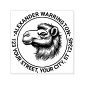 キャメルヘッドスケッチ名差出人住所 セルフインキングスタンプ (デザイン)