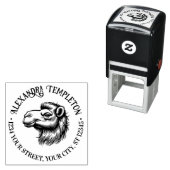 キャメルヘッドスケッチ名差出人住所#1P セルフインキングスタンプ (インサイチュ)