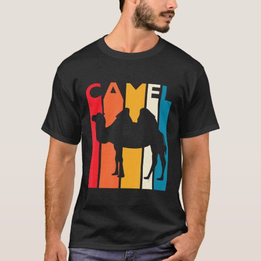 キャメルレトロフォーアニマルキャメル Tシャツ (正面)