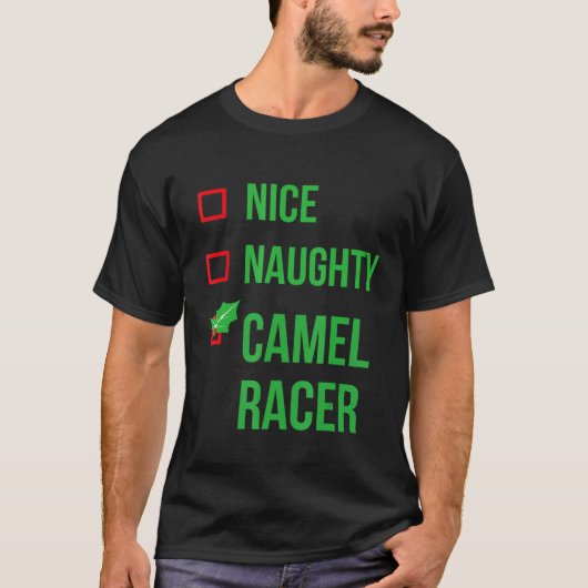 キャメルレーサーパジャマクリスマス Tシャツ (正面)