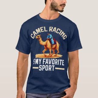 キャメルレーシング動物レースハンプキャメルライディング砂漠 Tシャツ