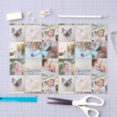 キャメル |フォトカスタムグリッドのコラージュ 薄葉紙 (クラフト)